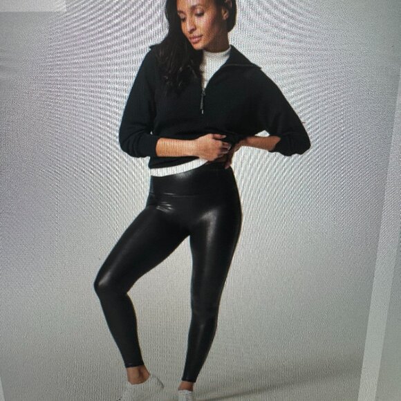 Spanx Shape Faux Leather, Size S - Picture 1 of 4